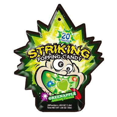 Striking Opvallend | Popsnoepje - Groene Appel Smaak 30g Groene Appelsmaak 30 g