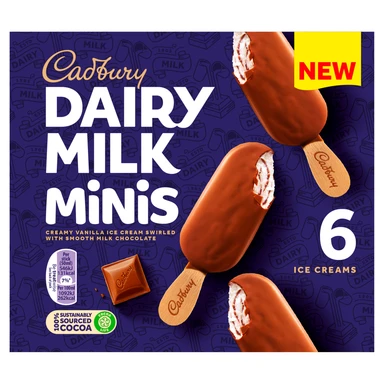 Cadbury Mini Sticks 6x50ml