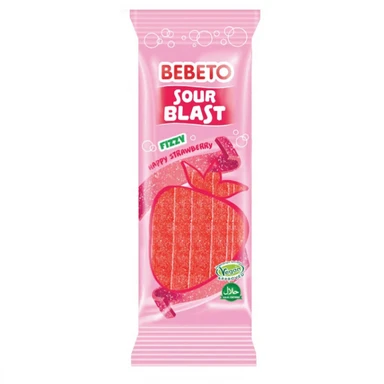 Bebeto Sour Blast Happy Aardbei 180 g