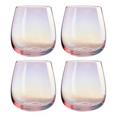 Maison by Premier Frosted Deco Set Of 4 Tumbler Glasses