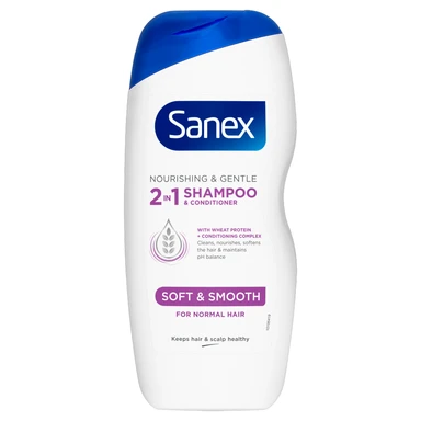 Sanex Nourishing & Gentle 2 in 1 Shampoo and Conditioner 250ml