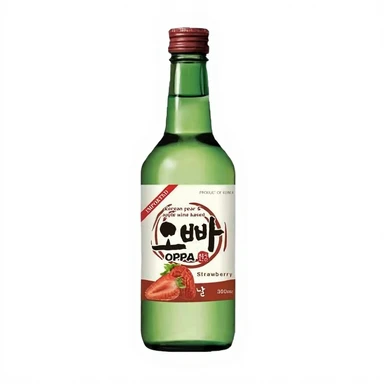 Oppa Soju Aardbeiensmaak 360ml, 12%