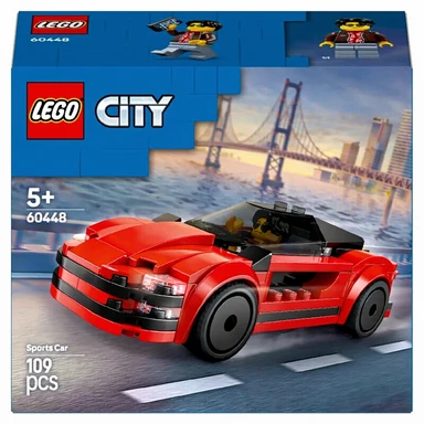 LEGO 60448 City Great Vehicles Voiture de Sport Rouge