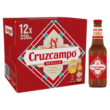 Cruzcampo 12 X 330ml (Abv 4.4% )
