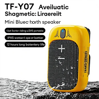 Transformers TF-Y07 Ultra Mini Draadloze Audio Fietsspeaker, Geel  
TF-Y07 Super Mini Draadloze Speaker, Geel