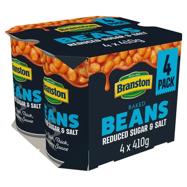 Branston Reduced Sugar & Salt Baked Beans 4 x 410g