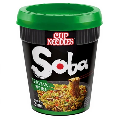 Nissin Soba Teriyaki Noodles with Yakisoba Sauce 90g