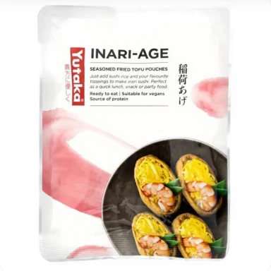 Yutaka Seasoned Soybean Curd Sushi Pocket -Inari 10pc 味付豆腐皮寿司包（稻荷）10片 180g