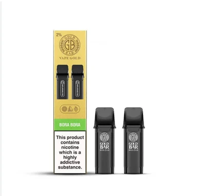 Gold Bar Reload Refill Prefilled Pod / 2PK Bora Bora