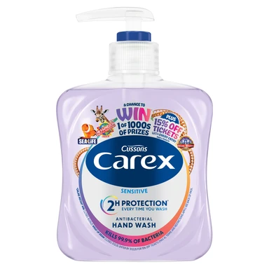 Carex Sensitive Antibacterial Hand Wash 250ml
