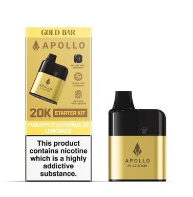 Gold Bar Apollo Prefilled Pod Kit Pineapple Watermelon Lemonade 20K