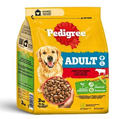 Pedigree Beutel Adult mit Rind & Gemüse 3 kg