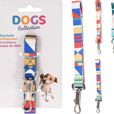 Dogs Collection Haustierleine für kleine Hunde und Welpen bis 25kg Größe S 120cm zufällige Farbe