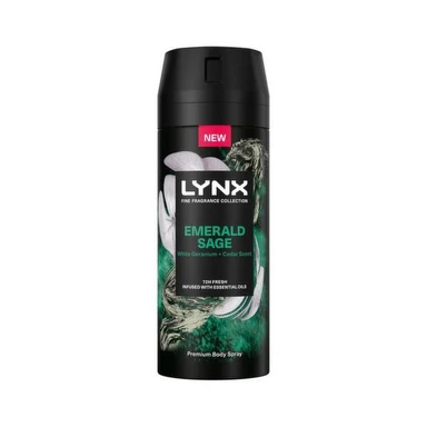 Lynx Fine Fragrance Collection Premium Deodorant Bodyspray Emerald Sage 150ml