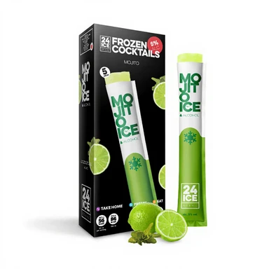 24ICE Cocktails Mojito 5-pack 5% Alc. Traditional Mojito