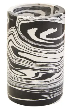 Fifty Five South Candle Holder Helsa Marble Black/White