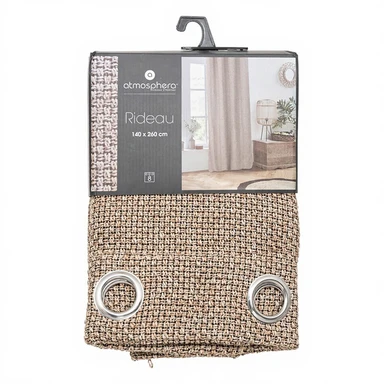 Rideau en lin Knit Wild 140 x 260 cm - Coloris lin