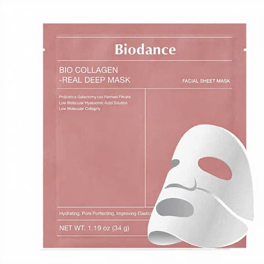 Biodance Bio Collagen Real Deep Masque Visage - 34 g x 4 - Rose