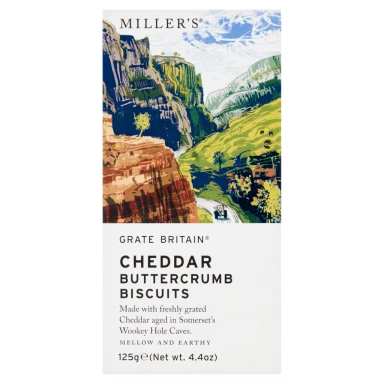 Grate Britain Wookey Hole Cheddar Crackers 125g