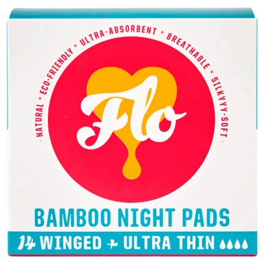 Flo Bamboo Night Pads 14Pads