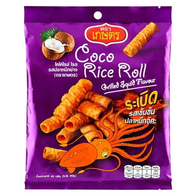 TH | Kaset | Coco-Reisrollen - Tintenfischgeschmack 40g [Neuheiten]