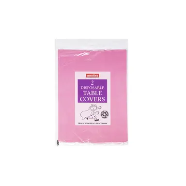 Caroline Hot Pink Square Paper Tablecover, 90 x 90cm, pack of 2