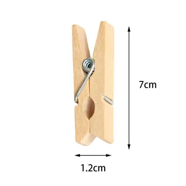 Ideal Home Bamboo Clothespins Jumbo 24CT