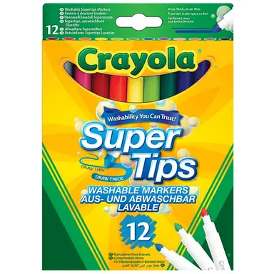 Crayola 12 Bright Supertips Pen Set