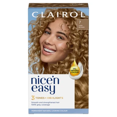 Clairol Nice'n Easy Permanent Hair Dye, 7 Dark Blonde