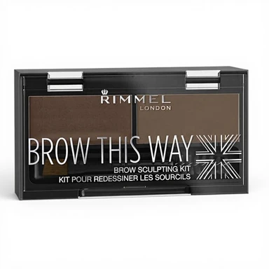 Rimmel London Brow This Way Kit Poudre Sourcils Sculptant 1,3 g Brun Moyen
