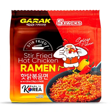 GARAK roerbakramen - pikante kipsmaak - 130 g x 5 stuks
