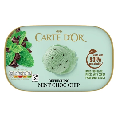 Carte D'Or Ice Cream Dessert Refreshing Mint Choc Chip 900mL
