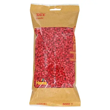 Hama 205-05 Bag 6000 Beads Red