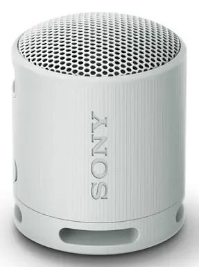 Sony SRS-XB100 - Draagbare Draadloze Bluetooth-luidspreker, Duurzaam IP67 Waterdicht & Stofbestendig, 16 Uur Batterij, Eco, Voor Buiten en Reizen in Lichtgrijs