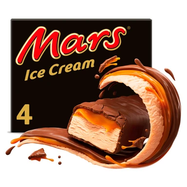 Mars Chocolate Caramel Ice Cream Bars 4 x 49.5ml