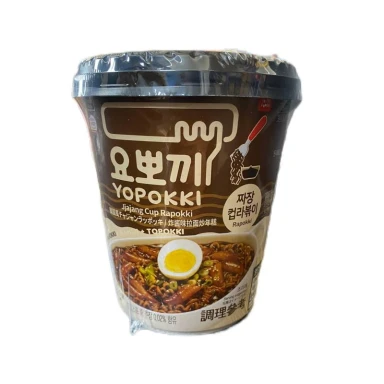 Yopokki Reiskuchen & Ramen, Jjajang-Geschmack 145g