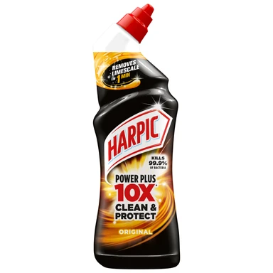 Harpic Power Plus, Toilet Cleaner Gel, 10X Clean and Protect Original, 750ml