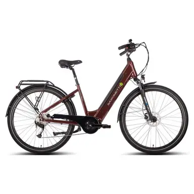 Saxonette E-Bike City Bike Deluxe Sport – Wellenrahmen, Rahmenhöhe 50 cm