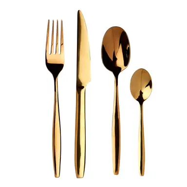 Interiors by Premier 16 Piece Gold Cutlery Set