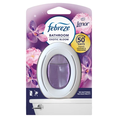 Febreze Bathroom Air Freshener, Lenor Exotic Bloom, 1 per Pack