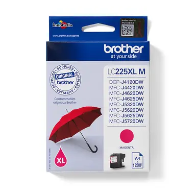 Brother LC225XLM originele inktcartridge, magenta, 1 stuk