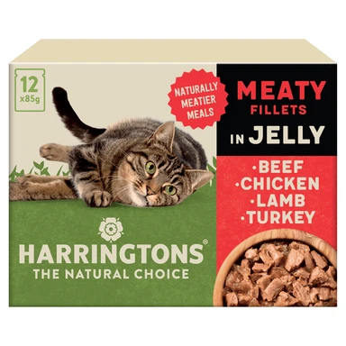 Harringtons Meaty Fillets in Jelly 12 x 85g (1.02kg)
