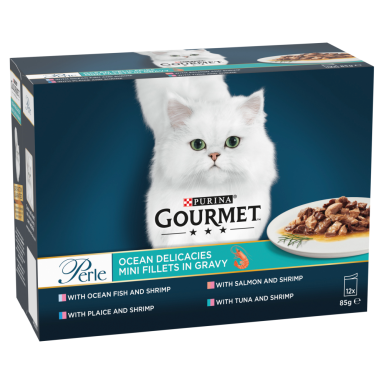 Gourmet Perle Ocean Delicacies Mini Fillets in Gravy 12 x 85g