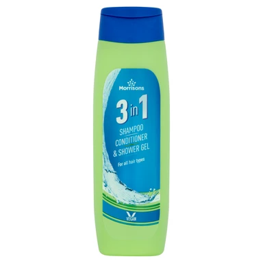 Morrisons 3 in 1 Shampoo Conditioner & Shower Gel 300ml