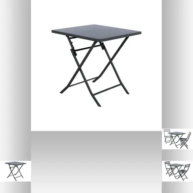 Greensboro Vierkante Klaptafel 2-Persoons Grafiet