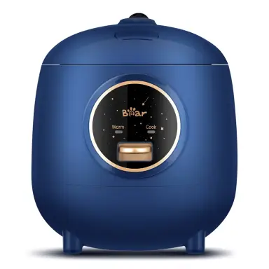 Bear Cuiseur à Riz, 1,2 L, 200–238 W, Pour 1 à 2 Personnes, Maintien au Chaud Automatique, Bol Antiadhésif, Commande à un Bouton