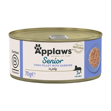 Applaws - Nassfutter für Katzen 70 g - Senior - Thunfisch Sardinen