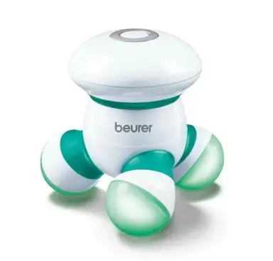 Beurer MG16 Mini Massager – Handheld Vibration Massager with LED Indicator, Green, MG16