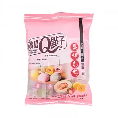 Q-Brand Mini Mochi Fruit Assorti 120 g