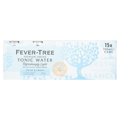 Fever-Tree Refreshingly Light Premium Indian Tonic Water 15 X 150ml